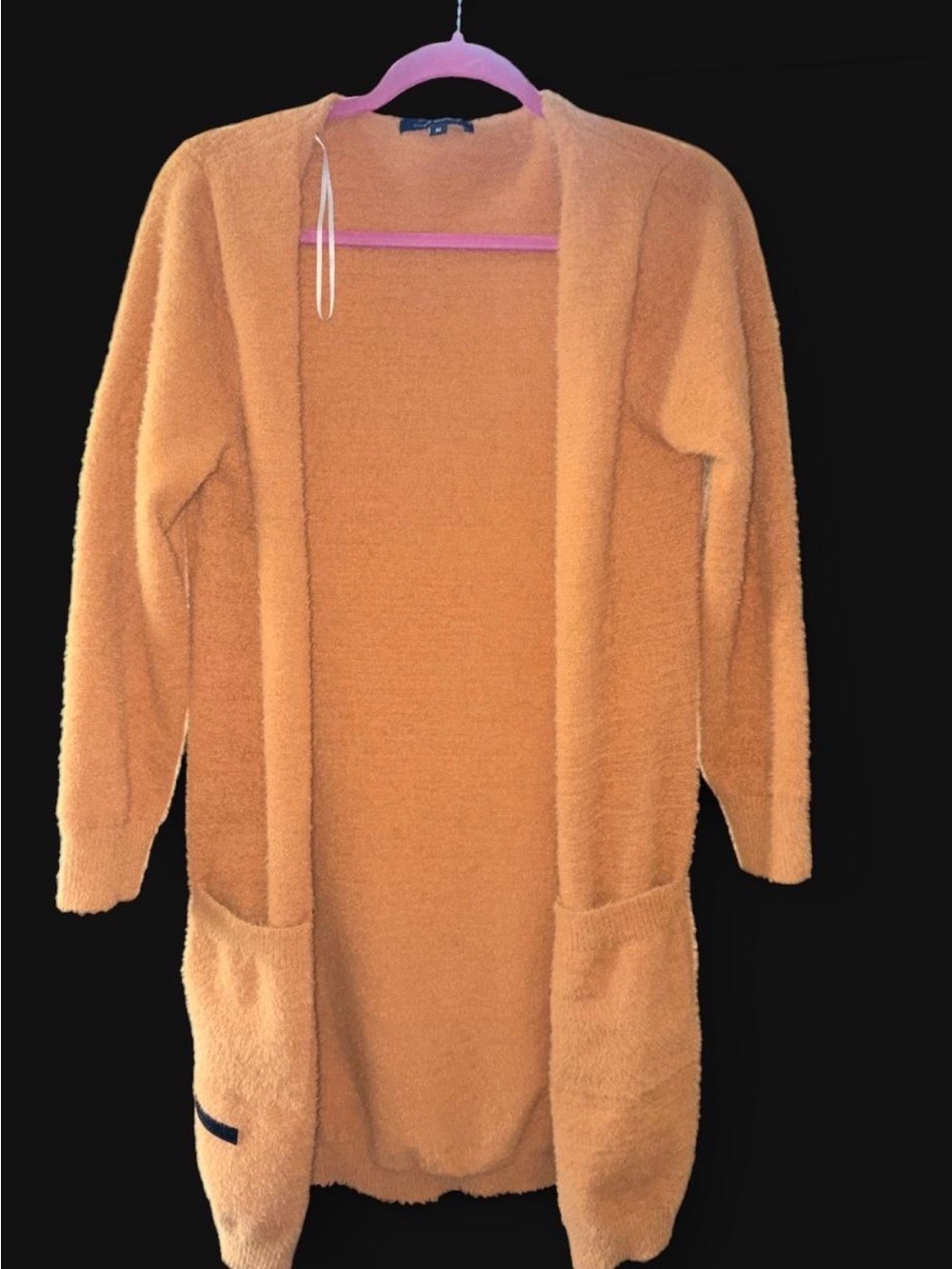 Simply Southern Open-Front Long Cardigan - Mustard Yellow
